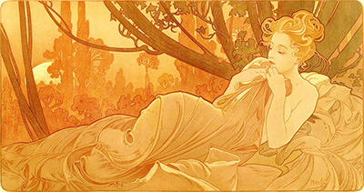 Dusk Alphonse Mucha